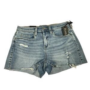 Blank NYC NWT The Essex Classic Cut Off Stretch Shorts Size 26
